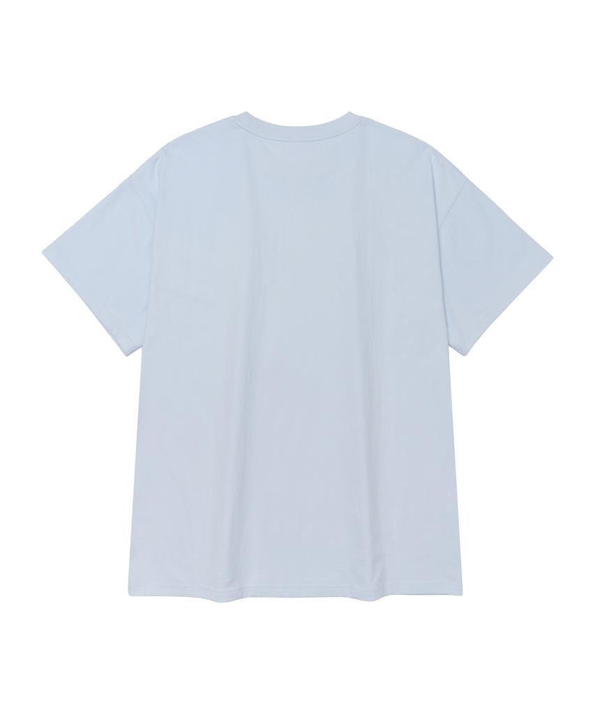 AMES-WORLDWIDE Heart Pixel Art Tee Blue