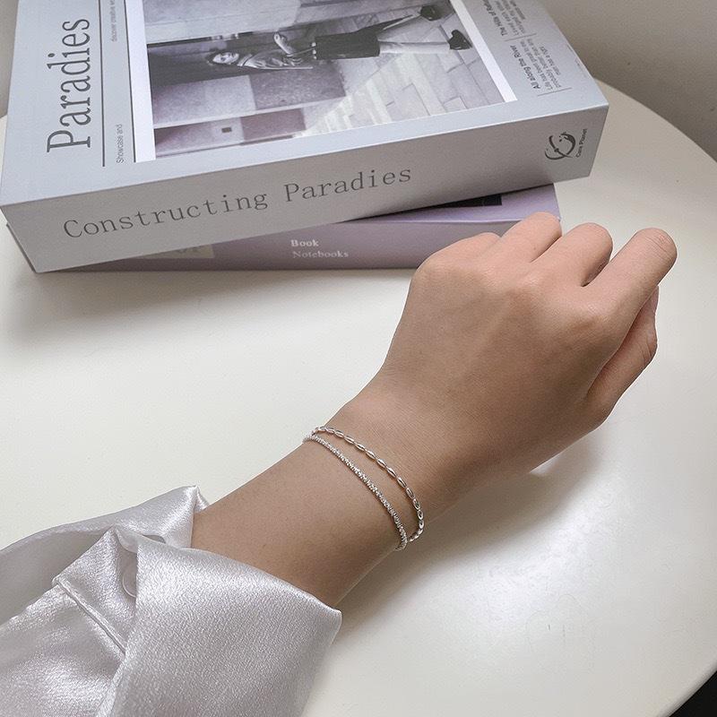 Gypsy Double-layer Stacked Sparkling Bracelets Ins Light Luxury Niche Jewelry