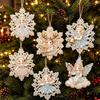 DIY Christmas Pearl Painting Kit Rope Tag Ornament Xmas Tree Decor