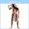 Unisex Modern Primitive Couple Leopard Print Wild Outfit For Funny Stage Performances