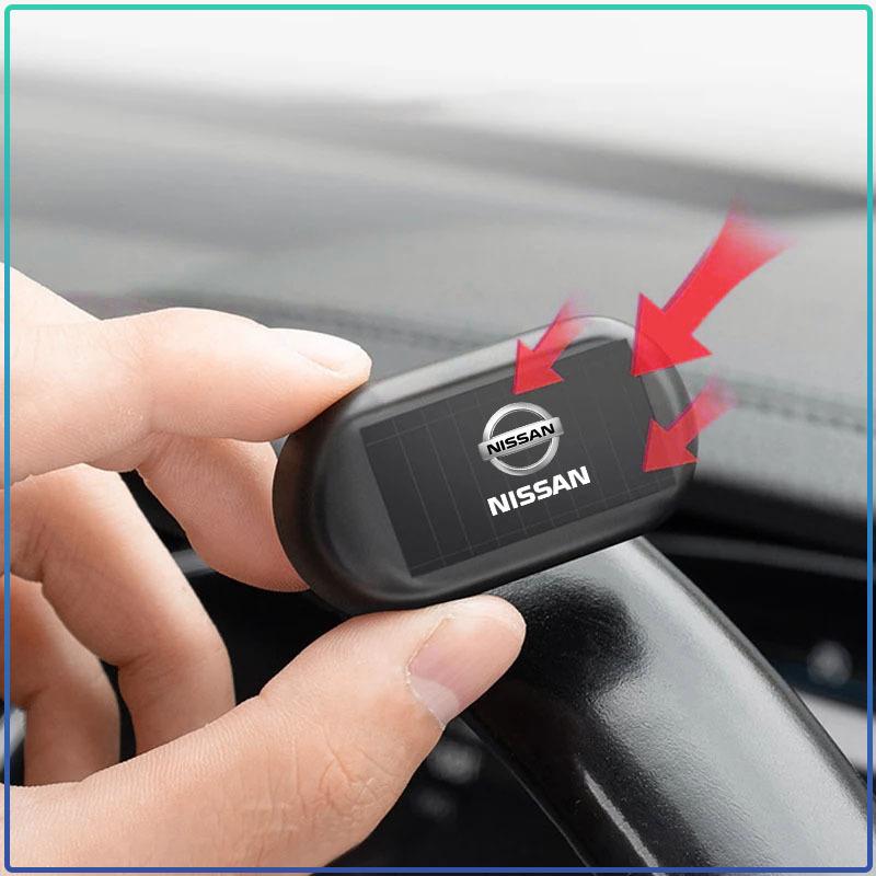LED Solar Powered Fake Security Light Simulated Car Led Warning Light For Nissan Qashqai X J10 J11 Trail Tiida Teana Skyline Juke X-trail Almera