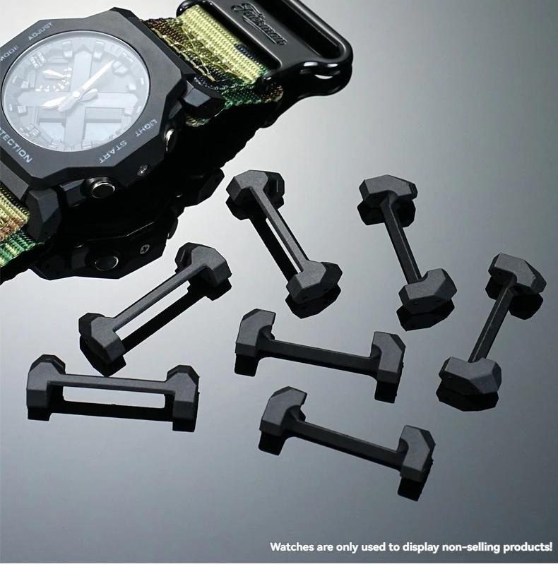 Connettore per Orologio GA-2300 per Casio G-SHOCK GA2300 GA 2300 Adattatore per Orologio Cinturino Modificato in Pelle Gomma Acciaio Convertitore Metallico 24mm