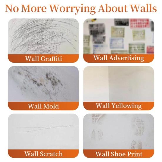 Wall Mini Paint Small Roller Wall Patching Brush Wall Repair Paste Strong Cover Crack Repaire No Odor Spackle Roller Paint Brush Tool Latex Paint