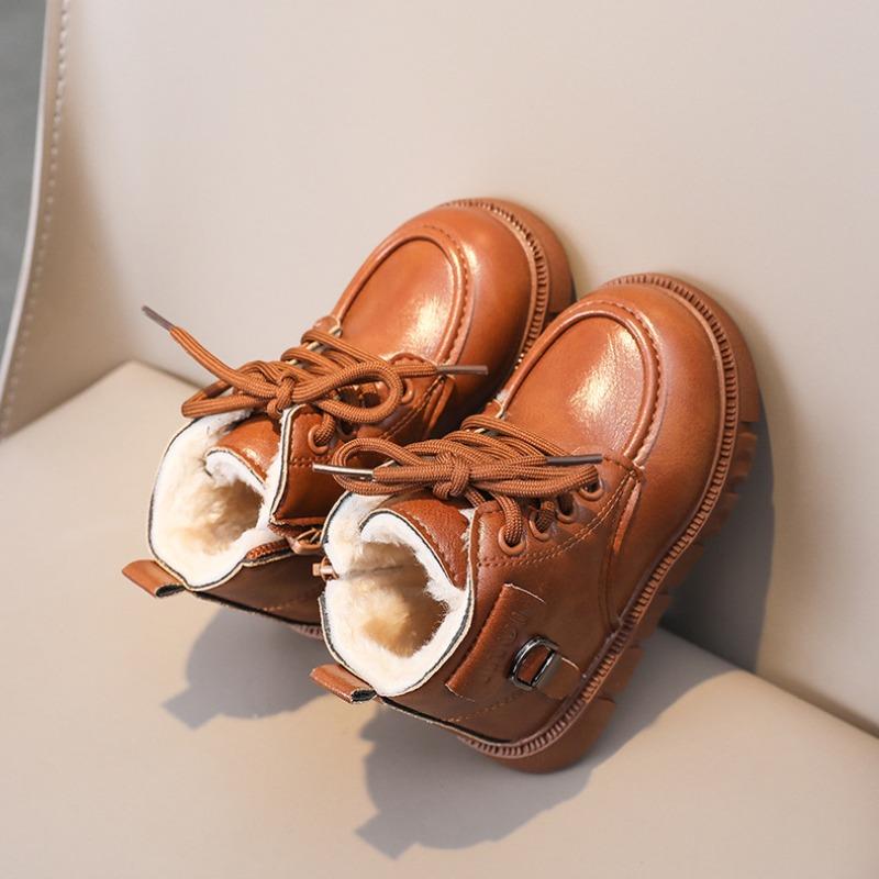 Elegant Kids Boots for Girls | Children's Martin Snow Boots, Fleece-Lined Warm Winter Boots for Toddlers Casual Kids Shoes