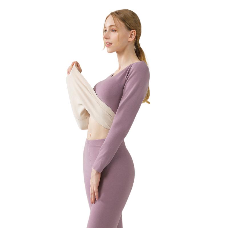 Mulberry Silk Wool Thermal Underwear Set: Velvet-Lined for Men & Women, Perfect for Autumn & Winter