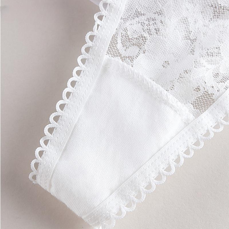 Women Bra Set Sexy Transparent Lingerie Set Underwear Wire-free Low Waist Soft Comfort Ultra-Thin Brassiere Thong