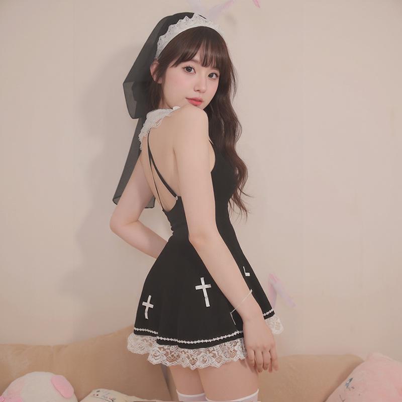 Plus Size Passionate Nun Lingerie Set - Erotic, Sexy & Festival Ready