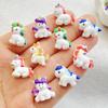 20 Stück Niedliche Cartoon Einhorn Pony Flache Rückseite Harz Scrapbooking DIY Schmuck Basteln Dekoration Zubehör