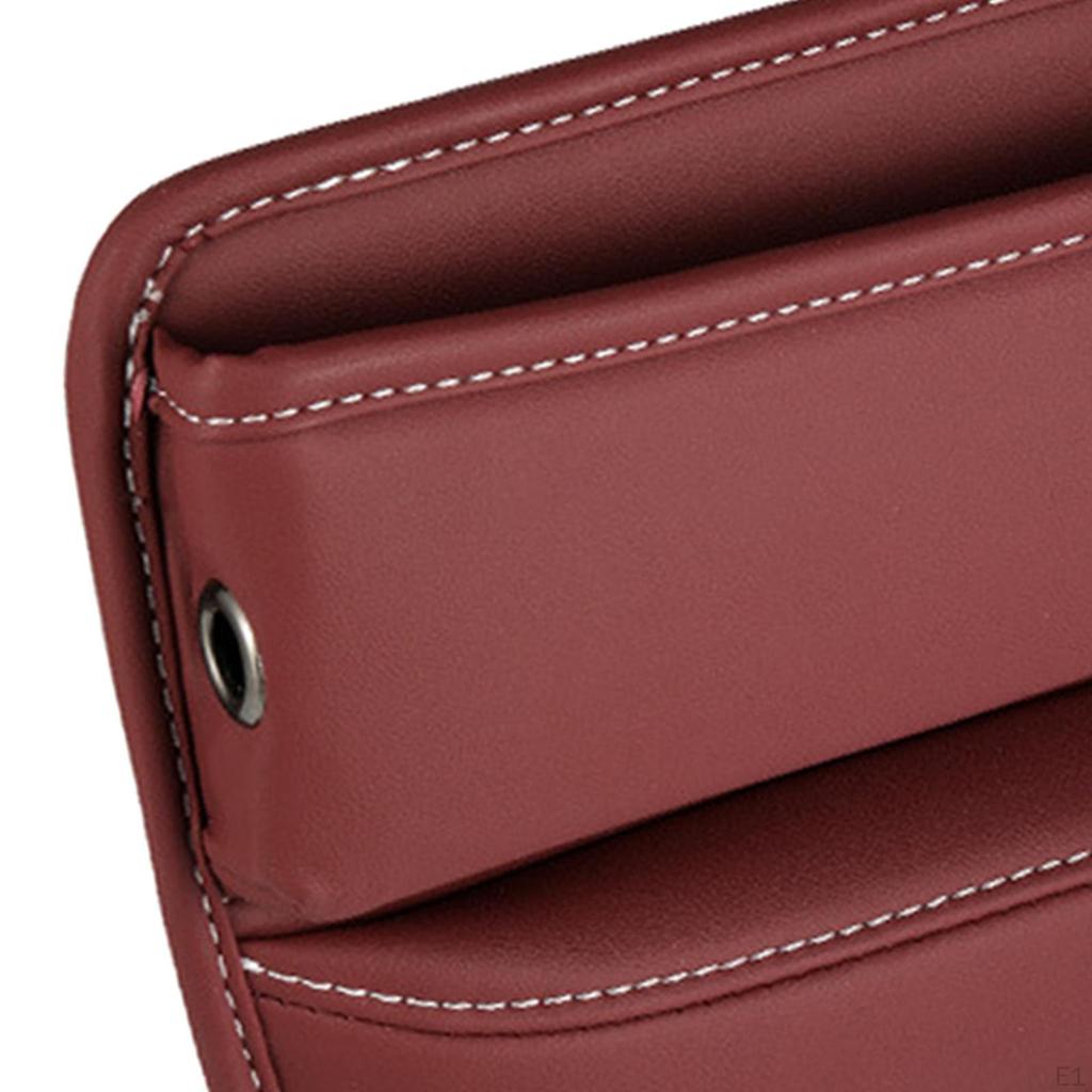 Car Gap Filler Easy To Install Storage Automotive Accessories Multifunction PU Console Organizer for