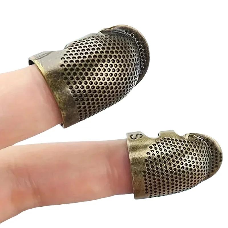Household Sewing Tools Accessories Retro Thimble Needles Finger Protector Antique Thimble Ring Handworking Needle Craft DIY Acce