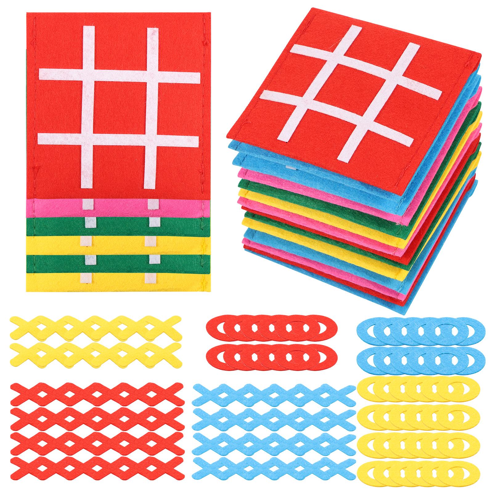 

Felt Board Game Tic Tac Toe Strategic Board Game Mini Classic with Envelope Goodie Bag Stuffers Birthday Party Favors Gifts