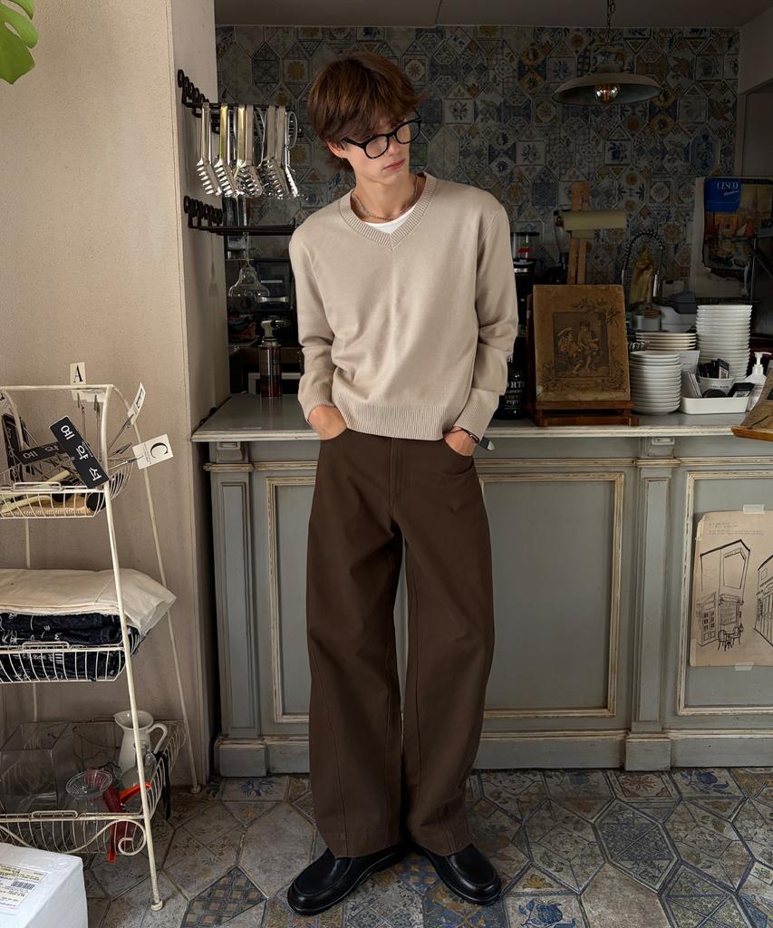 OWSA Essential Soft Long Sleeve Knit - V-Neck (Type A)