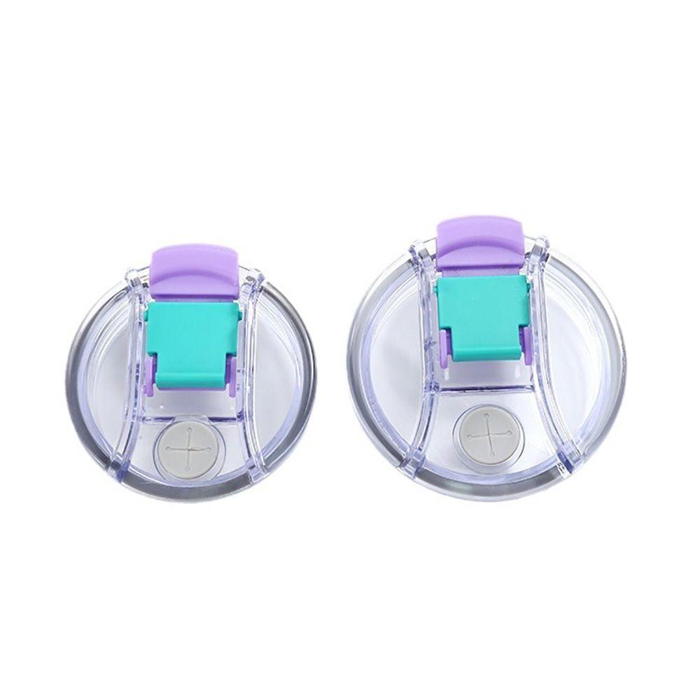 1Pcs New for Cup with Handle Bottle Cover 20/30/40oz Themos Tumbler Cup Cap Splash Spill Proof Multicolor Plastic Lids Cup Holders 5