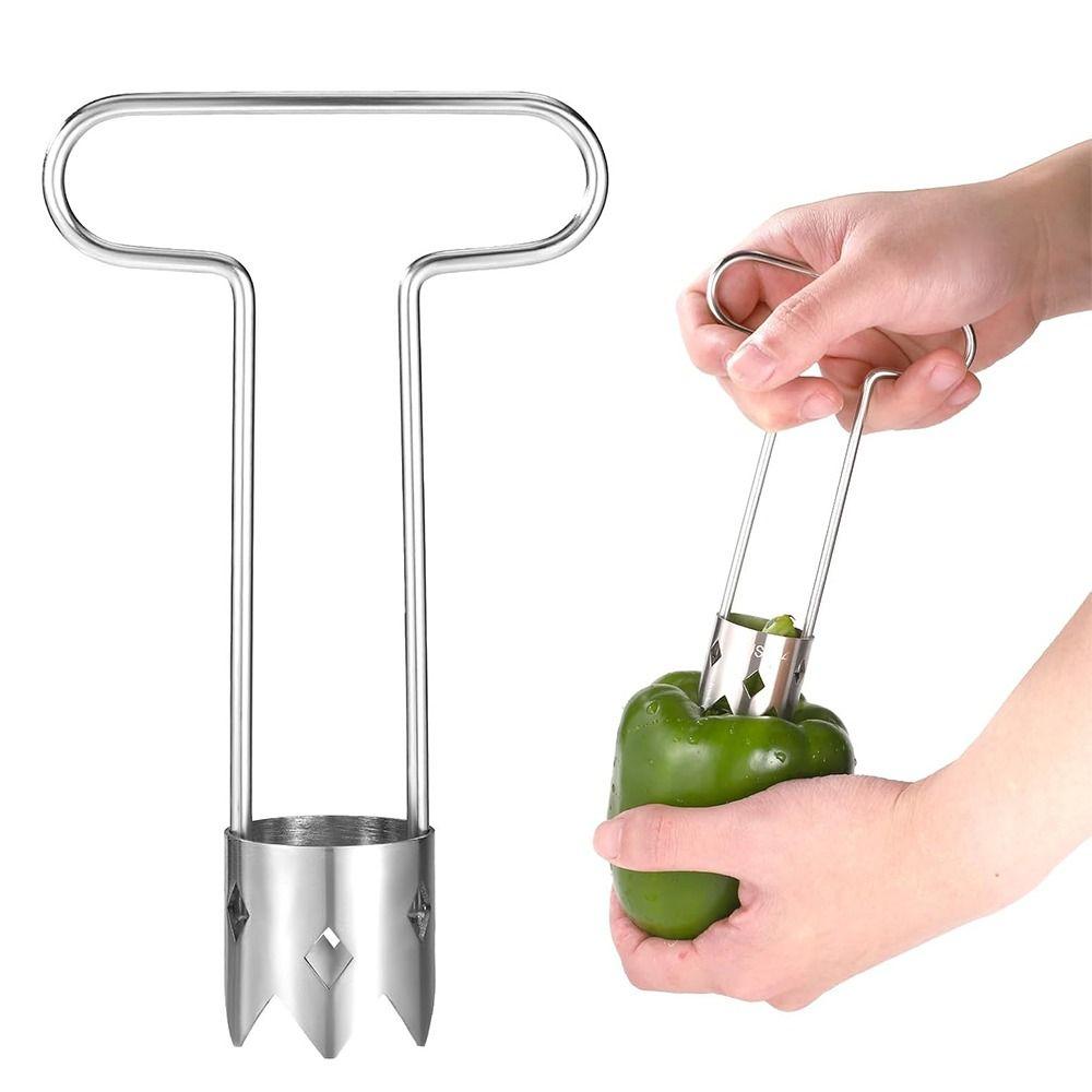 

Stainless Steel Fruit Corer Extractor Rotating Fruit Peeler Kitchen Gadgets U Shaped