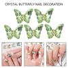 1Bag 3D Nail Charms Butterfly Shaped Nail Rhinestones for Women Elegant DIY Nails Art Decoration Accessories