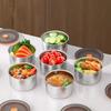 Stainless Steel Food Storage Containers Stackable Meal Prep Container Airtight Kitchen Organizer