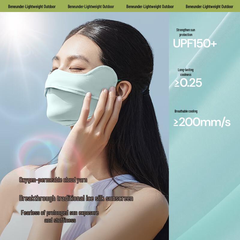 Beneunder Cooling Sun Protection Face Mask for Women