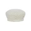 VARZAR Epoxy Stud See-Through Beret White
