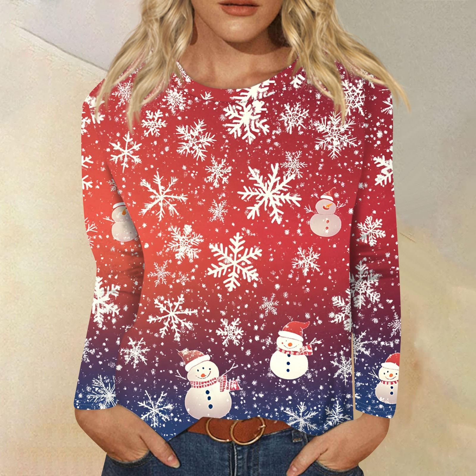 

Женская модная повседневная футболка с круглым вырезом и длинными рукавами с принтом Love Print Top XL арбуз красный