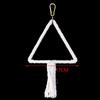 Parrot Cage Swing Toy Round Triangular Iron Wire Cotton Thread Hanging Ring For Bird Pet Birds Toys Accessories Supplies
