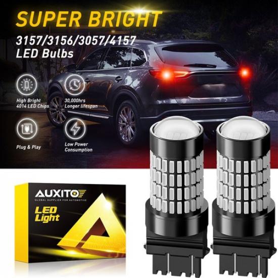 Пара красных светодиодных ламп стоп-сигнала AUXITO 3157 для Ford F-150 F-250 F-350 Super Duty V