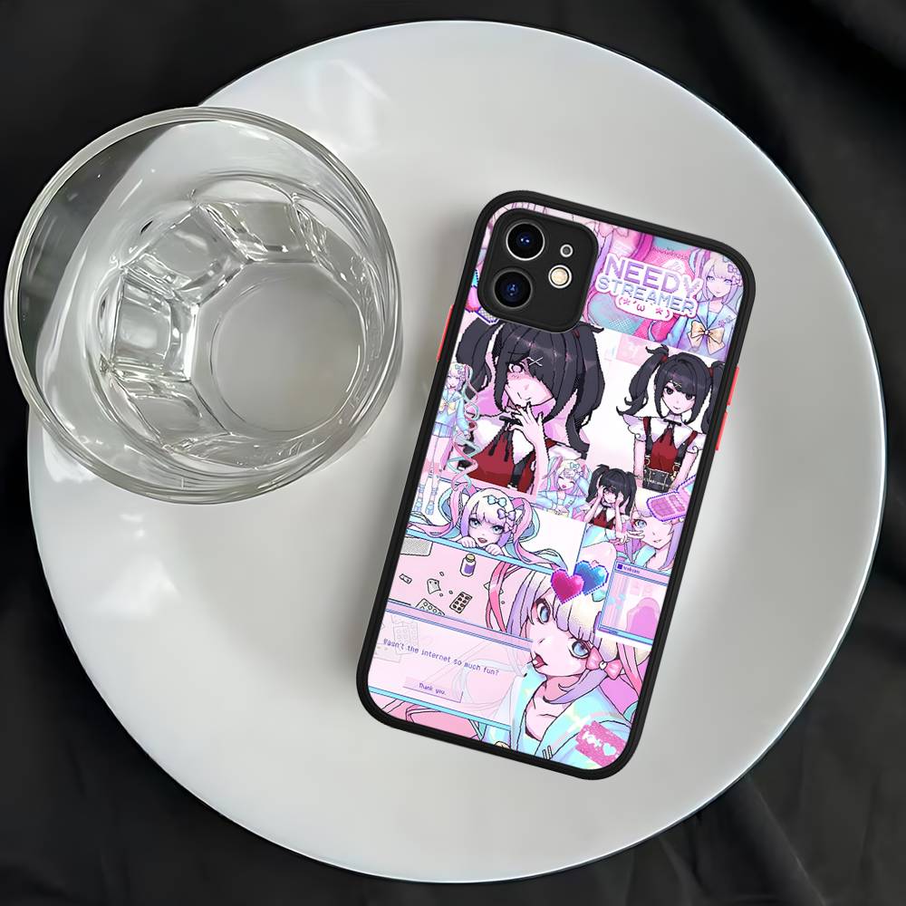 N-Needy Girl Overdose Game Matte Silicone Phone Cases For IPhone 16 13 15 12 11 Pro Max Plus For IPhone 14 15 Pro