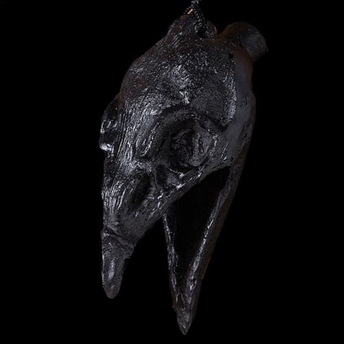 Small Death Whistle - Realistic Screaming Aztec Death Whistle | Crow Mouth Design Whistle, Prank Halloween Ornament, Authentic Aztec War Whistle, Coll