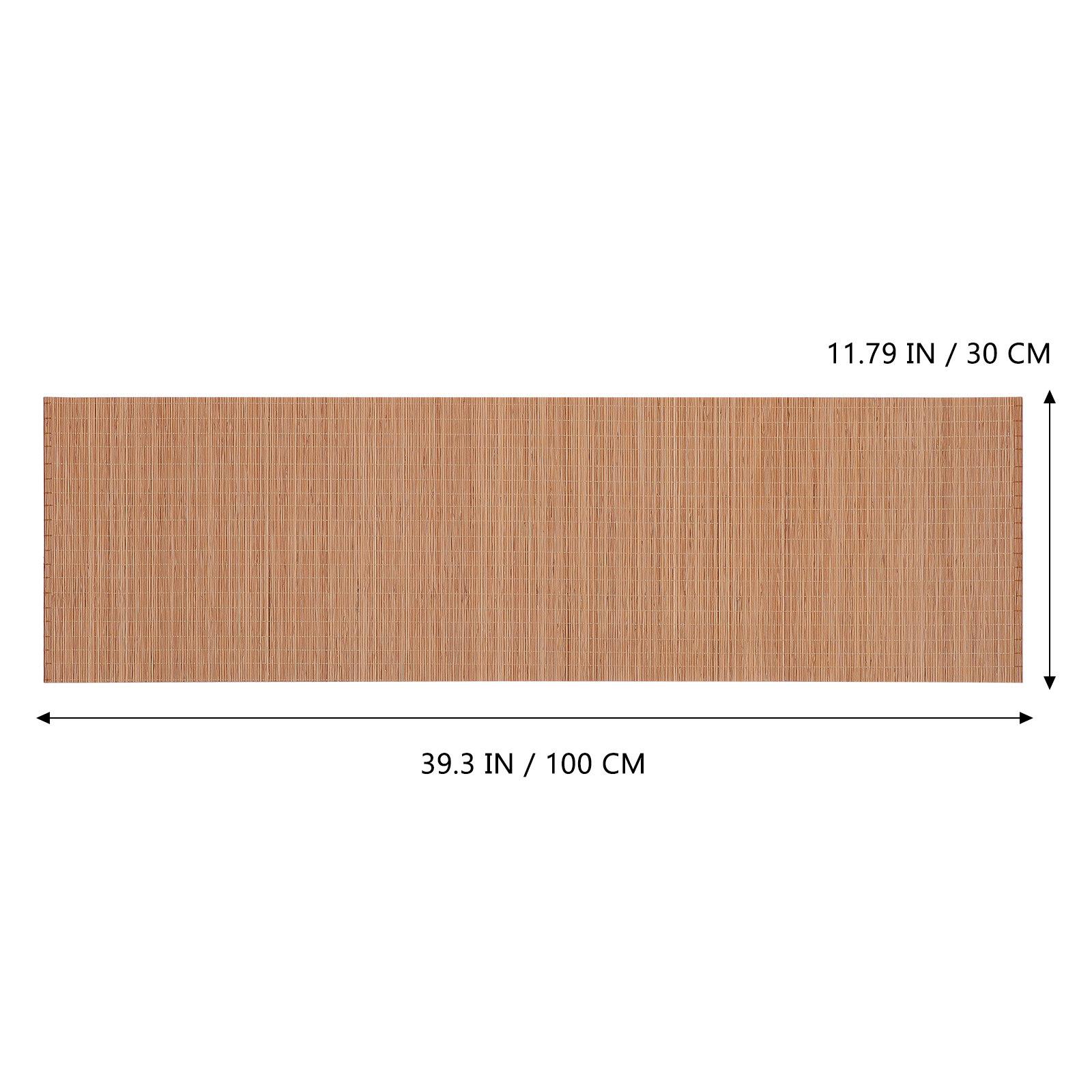 1Pcs Bamboo Tea Mat Multipurpose Tea Table Placemat Table Runner for Dining Decoration Bamboo Tablecloth 100X30X0.1CM