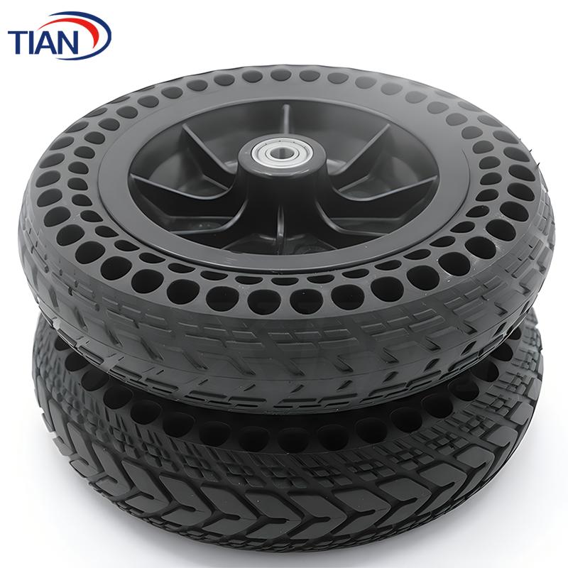 8 Inch 8X2 Solid Tyre with Plastic Hub 200x50 200x45-110 for Electric Scooter Wheelchair No Inflation Part Whole Wheel Durable