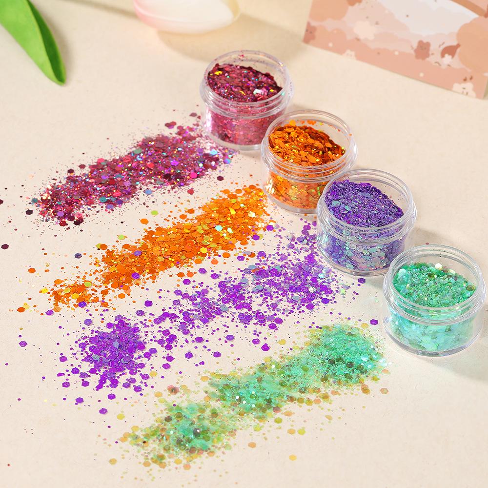 Chic Laser Glitter for Nails & Eyes - UV Crystal Epoxy Decoration Accessories