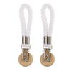 2PC Wood Durable Towel Clip Home Decoration Hook Bathroom Cotton Rope Multi-Function Hanger Rural Style 11.5x3cm