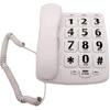 Big Button Phone for Elderly, JeKaVis J-P02 Amplified Phones for Hearing Impaired Aid Home Corded Phone for Seniors Landline Telephone for Low Vision