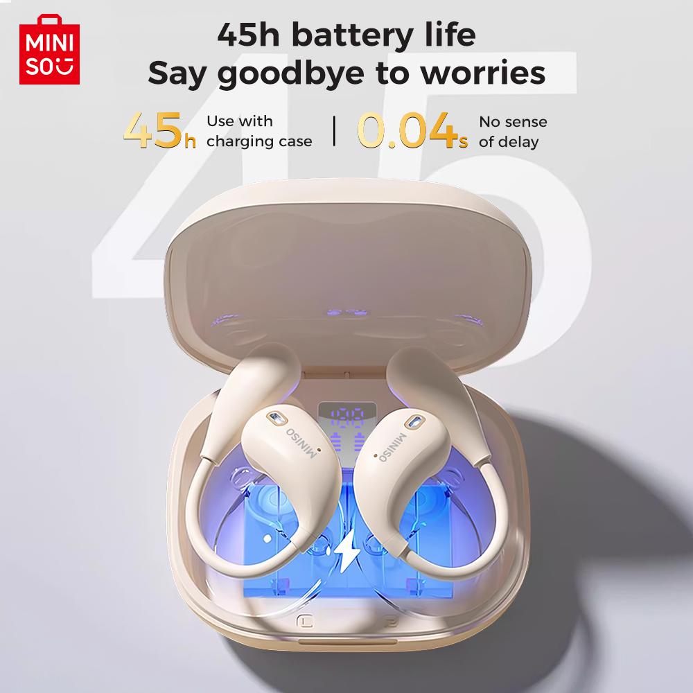 Translator Earphone MINISO X33 Wireless Headphones Bluetooth Translation Earbuds Superb Bass HiFi,13mm Dynamic Coil Built-in Mic
