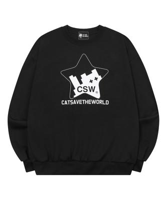 Kaesseibeudeowoldeu Moe Cat In Star Sweatshirt