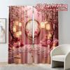 Set Of 2 Flat Printing Curtains Without Rod Blossom Serenity Popular Fabric Home Decor Ldeal Curtain With Semi Sheer Polyester