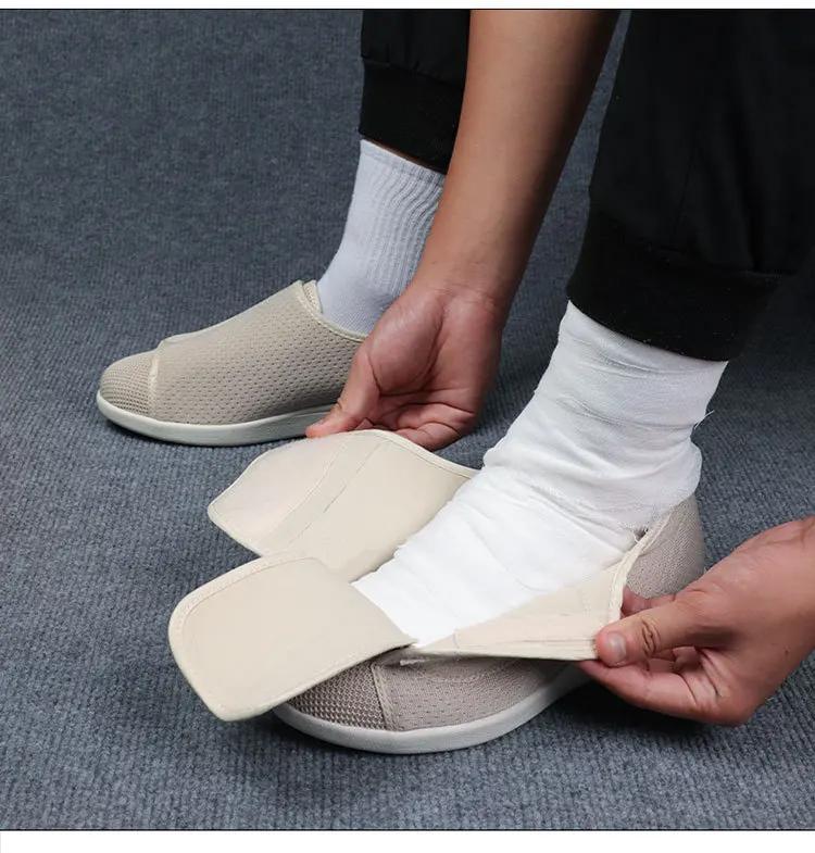  New Casual Orthopedics Wide Feet Swollen Shoes Thumb Eversion Adjusting Soft Comfortable Diabetic Shoe Walking Shoes