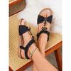 Women's New Bow Flower Rhinestone Sandals Wear Beach Sandals
