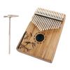 Kalimba 17 Keys Thumb Piano with Study Instruction & Tune Hammer Wood Finger Piano for Kids Adult Beginners Professional