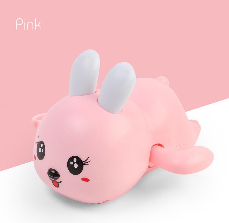 Cartoon Bunny Baby Bath Toys Toddler Bathing Clockwork Swimming Cute Bunny Pool Beach Toy Swimming Pool Bathroom Toy For Kids