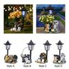 Solar Light Statue Decor Garden Lights Creative Gift Outdoor Decoration Outdoor Solar Lights for Patio Lawn Flowerpot Pathway
