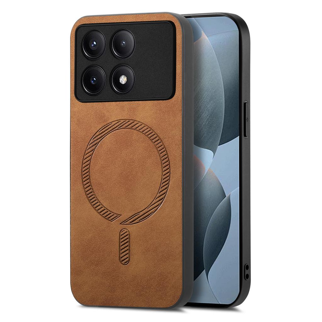 Magnetische Lederhülle für Xiaomi Redmi Note 13 Pro Plus 12 13C 13T POCO X6 5G C65 Kabelloses Laden Anti-Drop Schlanke Skin-Abdeckung
