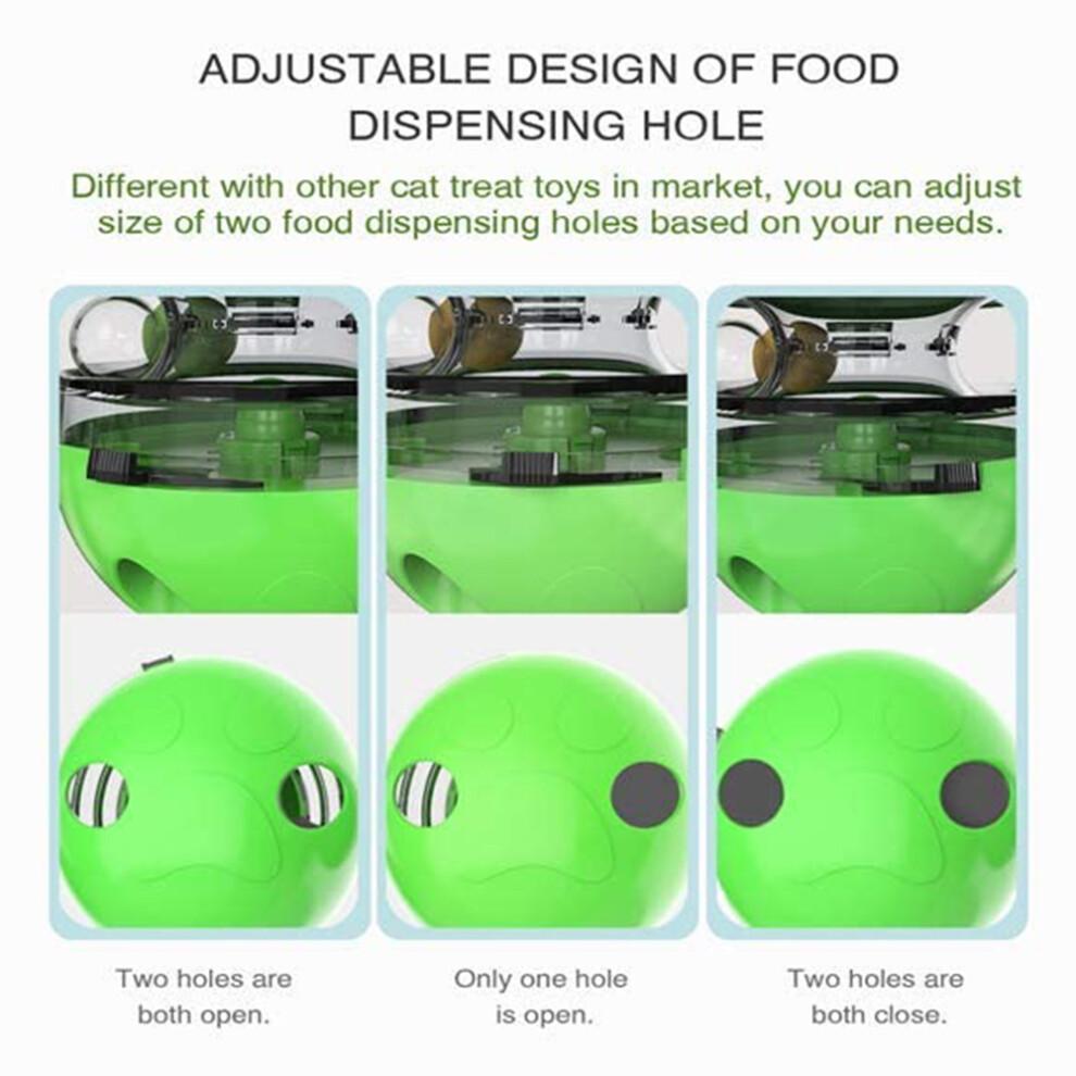 Cat Puzzle Feeder Toy, Interactive Ball, Designed To Stimulate Mental And Physical Activity, Adjustable Food Leakage Holes For Slow Feeding, Detachabl