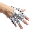 PU Leather Half-palm Gloves Fingerless Patent Leather Gloves Lolita Rivet Gloves  Girls