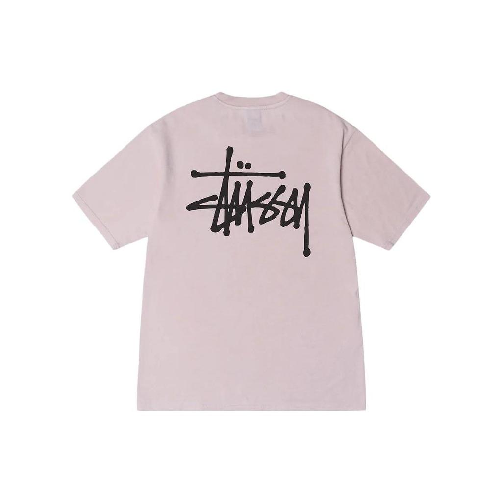 Stussy Classic Basic Printed Short Sleeve T-Shirt Unisex Tops Black 1904257-1