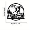 Personalized Metal Sign Custom Running Silhouette Indoor Outdoor Garden Home Wall Art Gift