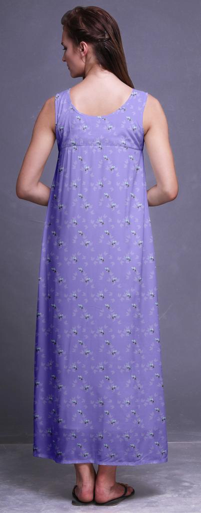 Bimba Rayon Rayon Nightgowns For WomenA   Maxi Printed Sleepwear Night