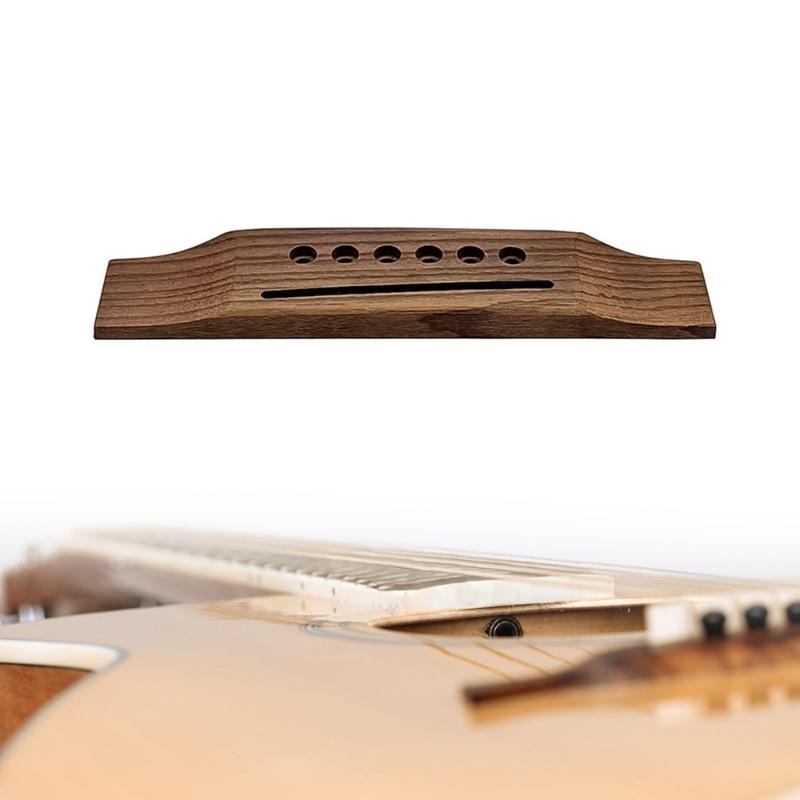 Acoustic Guitar Bridge Replacement Rosewood Lower String Pillows 6 String Folk Guitar Bridge Guitar Accessories