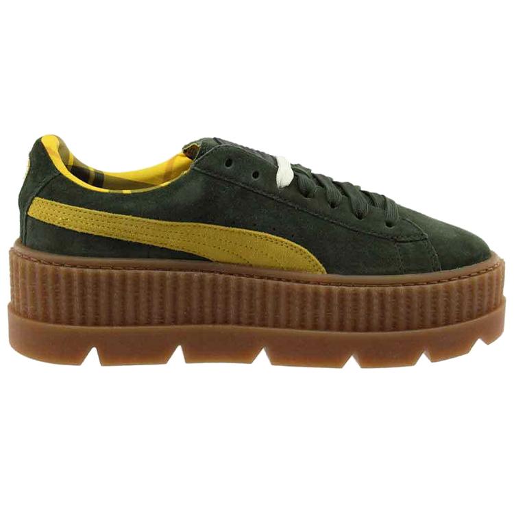Puma Cleated Creeper Rihanna Fenty Suede Green Womens 366268-01