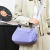 Vrijetijd Eenvoudige Dames Schoudertas Nylon Meerdere Vakken Waterdichte Messenger Bag Effen Kleur Vrouwen Schoudertas voor Uitjes