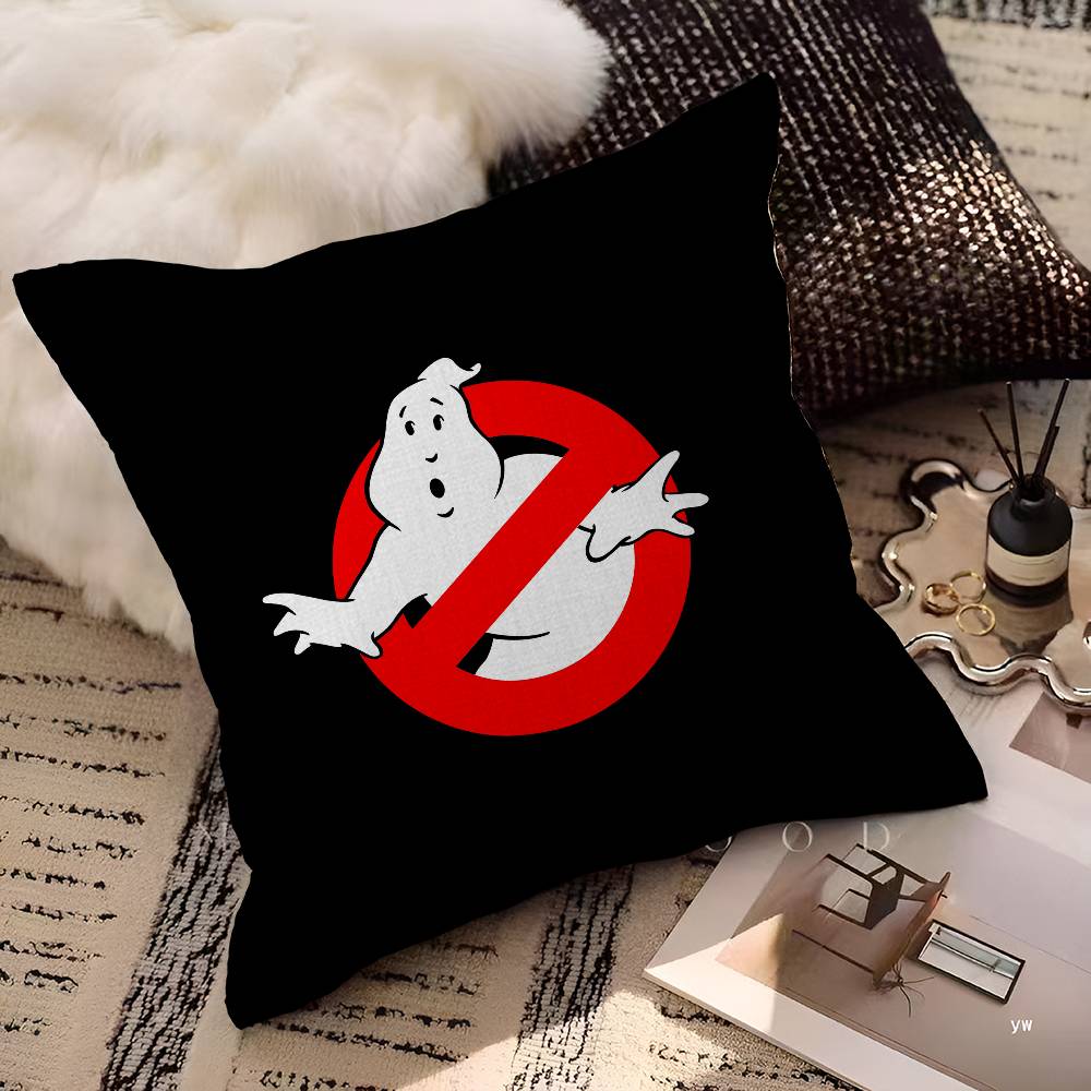 

New G-Ghostbusters Horror Movie Cushion Cover Pillowcase Upholstery Sofa Throw Pillow Home Decor Pillowcas 12x12Inch